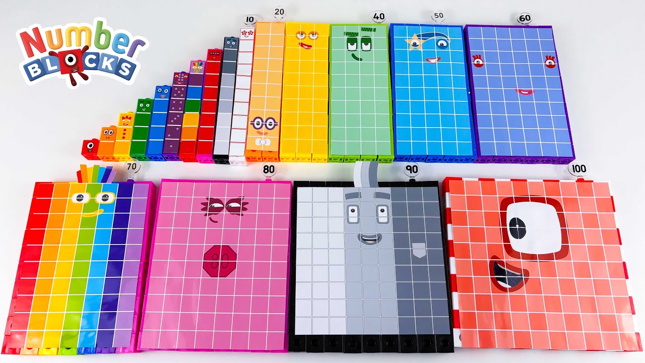 Numberblocks 1 - 100 Season 8 Custom Set Building with DIY Sticker ...