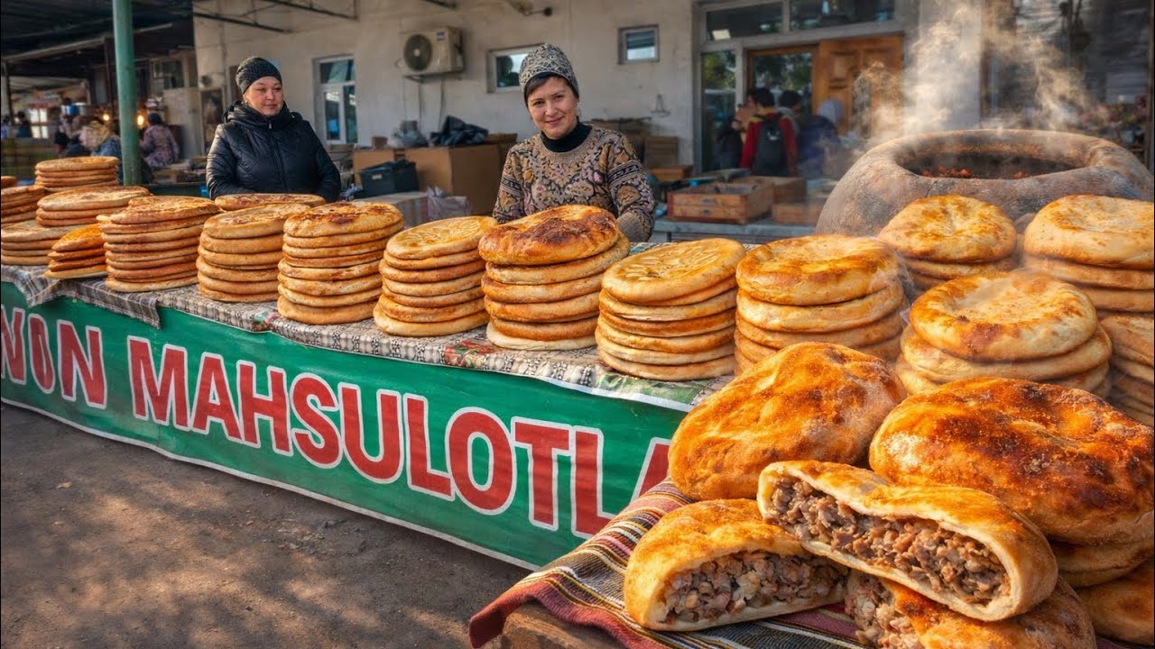 ‼️ИССИК НОН ВА ГУШТЛИ ПАТИР НАРХЛАРИ. ТУРТКУЛ БОЗОРИ