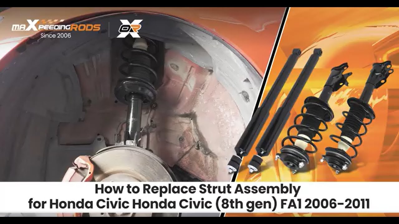 How to Install the Strut Assembly for Honda Civic 2006-2011 - YouTube