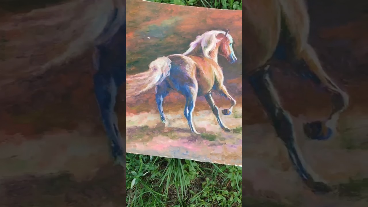 Horse Painting by LanaBaraArt new 