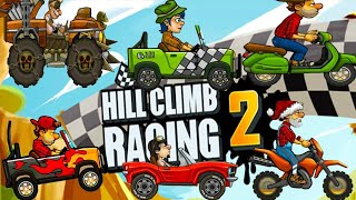 Hill Climb Racing 2. Различные соревнования на тачках!!!