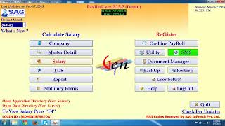 Gen Payroll Software Demo SAG Infotech screenshot 5