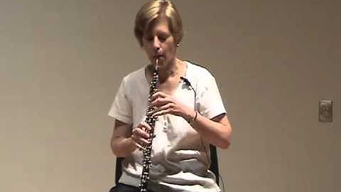 Oboe 6 Playing the First Notes