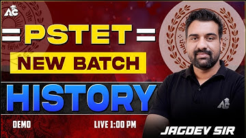 PSTET Exam Preparation 2025 New Batch History By Jagdev Sir