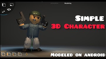 Making a 3D Character on mobile : Modeling Timelapse (Prisma 3d)