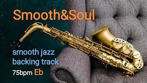 Intimate 7 - Smooth jazz backing track 75bpm in Eb