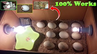 DIY-HOMEMADE DUCK EGG INCUBATOR || HATCHING DUCK EGGS AT HOME SIMPLE AND EASY