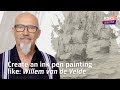 Ink Tutorial | How to create an Ink pen painting  | Rijksmuseum