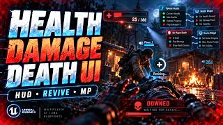 Full How to Create Health, Damage & Death UI in Unreal Engine 5 | Multiplayer HUD News