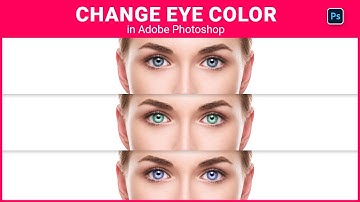 Photoshop Tutorial: How to Change Eye Color Creatively and Naturally - 1 Minute Quick #Tutorial