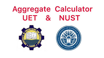 How to calculate aggregate of NUST UET | NUST aggregate calculator | UET aggregate calculator | %