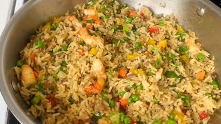 How To Make Shrimp n Beef Fried Rice. The Simplest Method @tastynfresh 