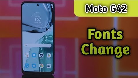 How To Change Font Style In Moto G42, Moto G42 Mein Font Style Setting Kaise Karen,