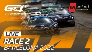 LIVE | Race 2 | Barcelona | GT4 European Series 2022 (English)