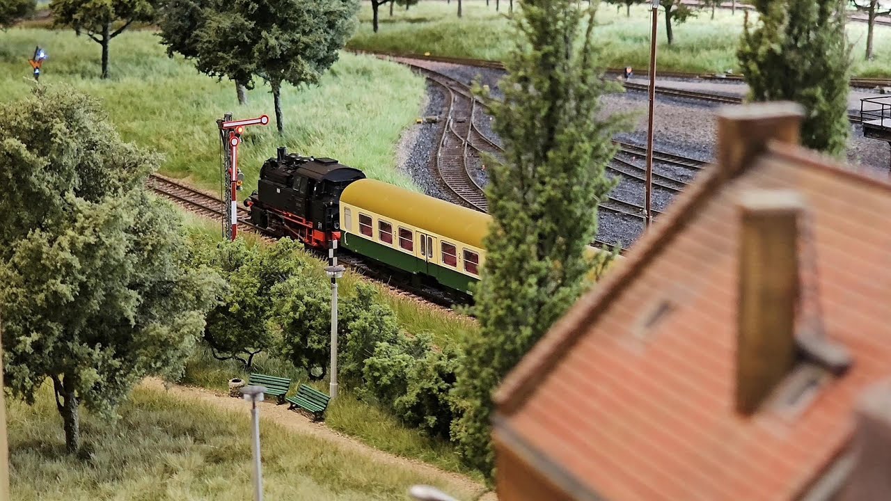 H0 Neustadt Anlage / DR Epoche IV - Rangier- und Personenzugfahrten #2