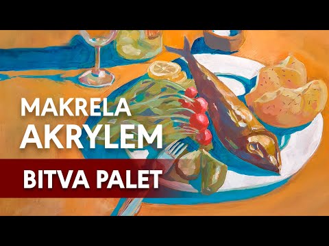 BITVA PALET 13 - Makrela nekryla aneb souboj malířů v malbě akrylem