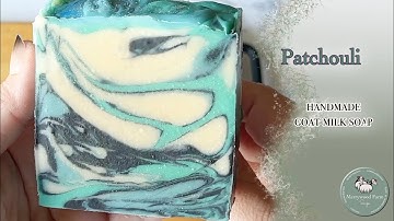 Patchouli | Goat Milk Soap | In-The-Pot Swirl | Cold Process Soap