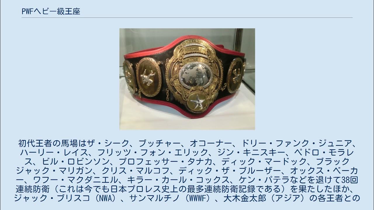 PWFヘビー級王座 YouTube