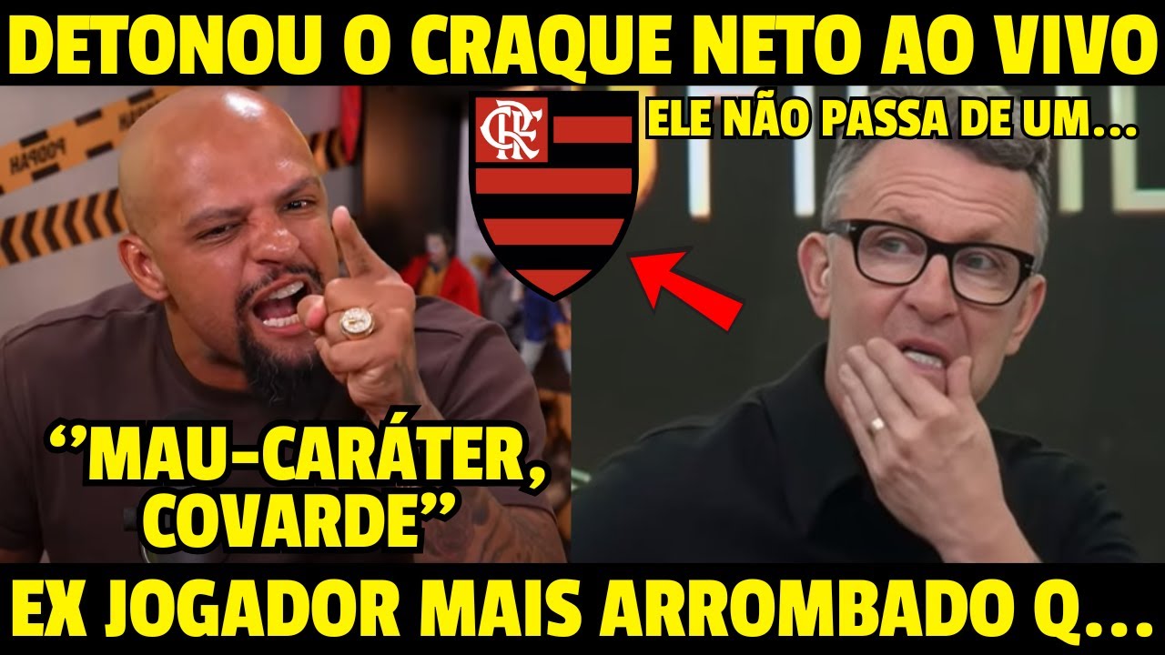 VIU ISSO? FELIPE MELO DETONOU NETO AO VIVO! FALOU QUANDO JOGAVA NO FLAMENGO! SE DEU MAL