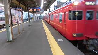 名鉄神宮前駅1番線 普通犬山行き到着