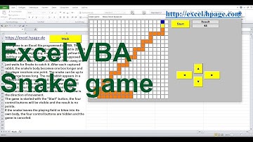 Snake game in Excel VBA