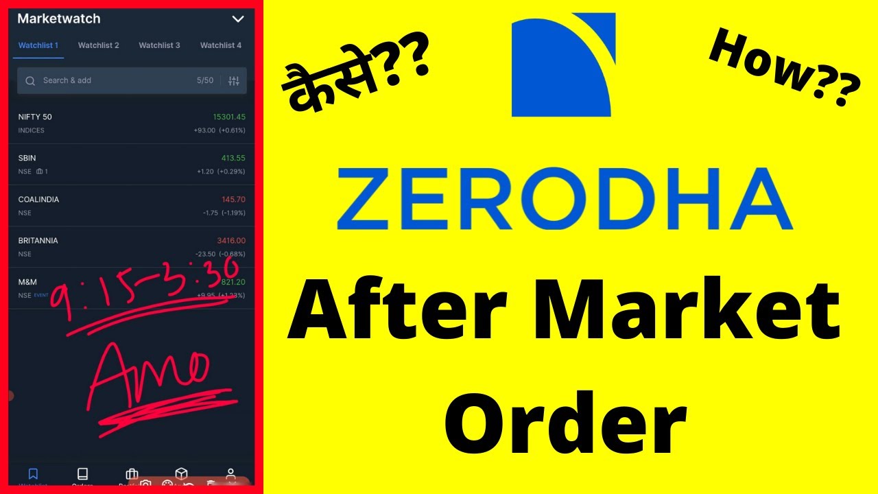 Market बंद होने के बाद Shares कैसे खरीदें? After Market Order Kaise