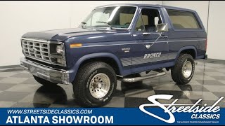 1986 Ford Bronco 4X4 for sale | 6513 ATL