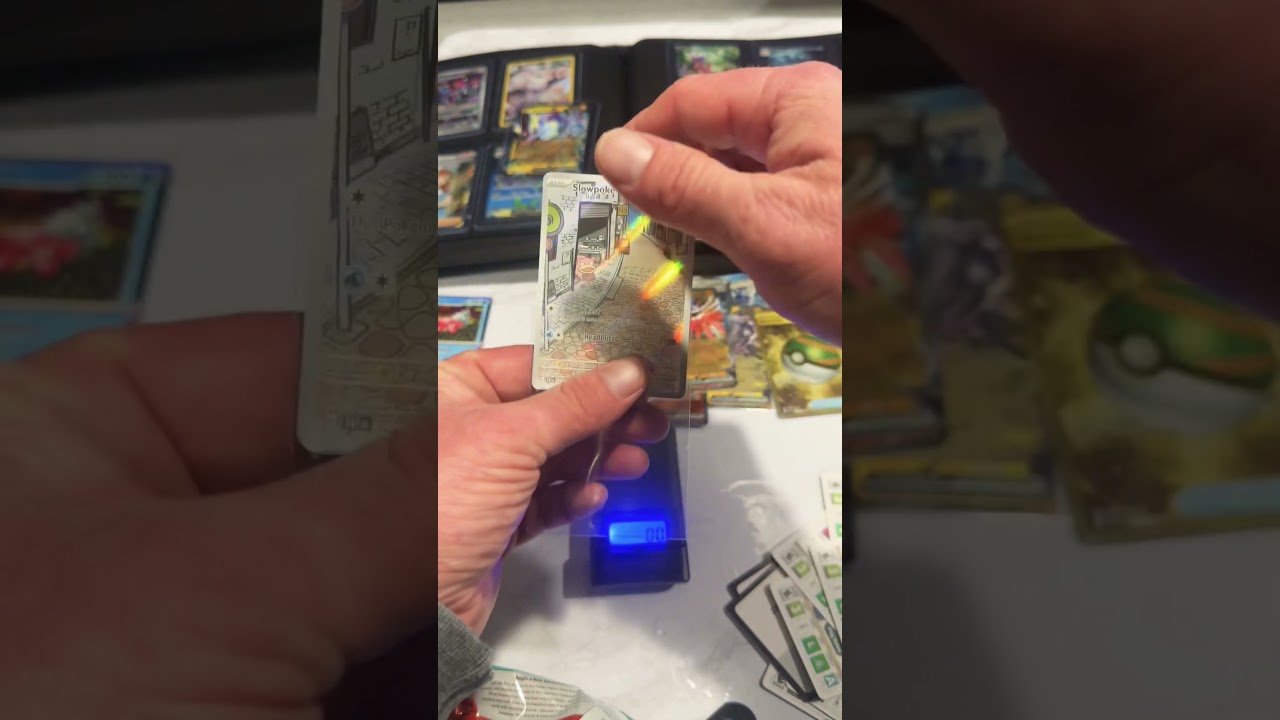 Never weighed packs before. My lightest pack has a $20 slowpoke full art I was chasing. 🙌 