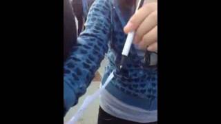 Me asking Jean (pronounced like John) to Sadies