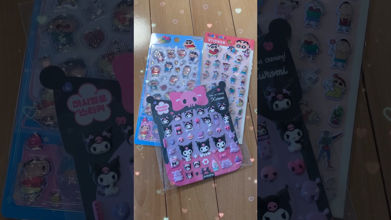 クレヨンしんちゃんが大好きなお姉ちゃんへばぁばからのプレゼント🎁 #shorts #シール #クレヨンしんちゃん
