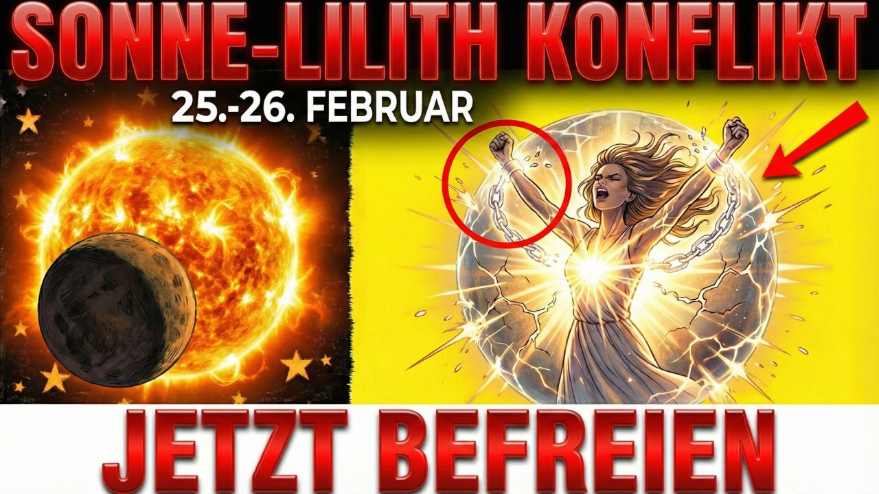 Sonne-Lilith Konflikt enthüllt deine verborgene Kraft - 3 Sternzeichen brechen frei (25. Feb)