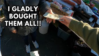 I COULDNT PAY HER FAST ENOUGH AT THIS GARAGE SALE!!