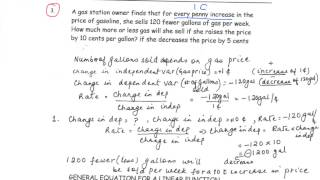 9B Linear Modeling Pages1,2,3