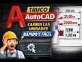 Truco AutoCAD: cambia las unidades de las cotas rápido y fácil
