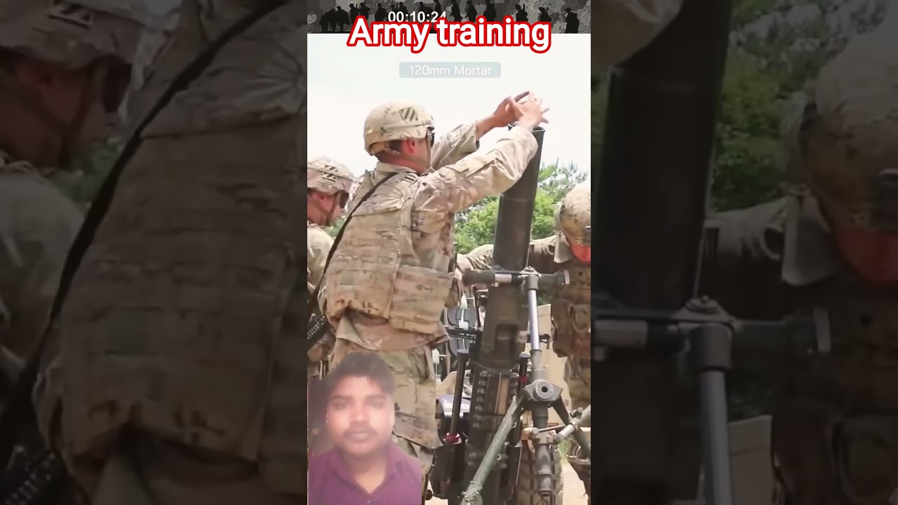 Repetitive training method before mortar live-fire army 