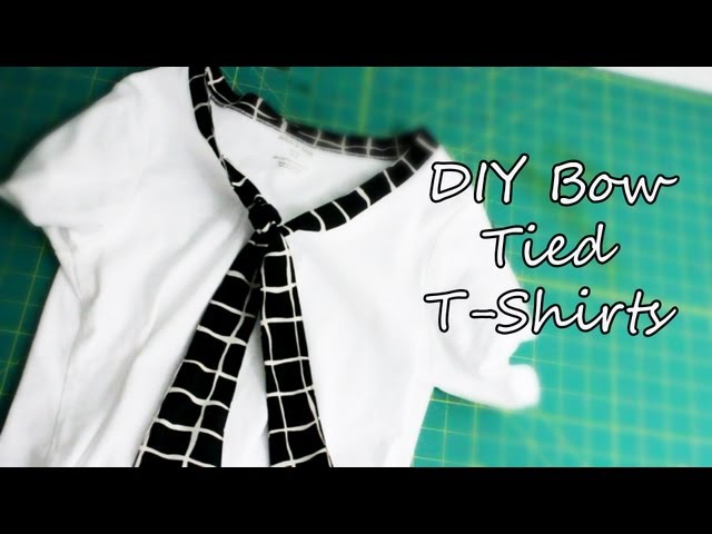 DIY: Bow Tied T-Shirts - YouTube