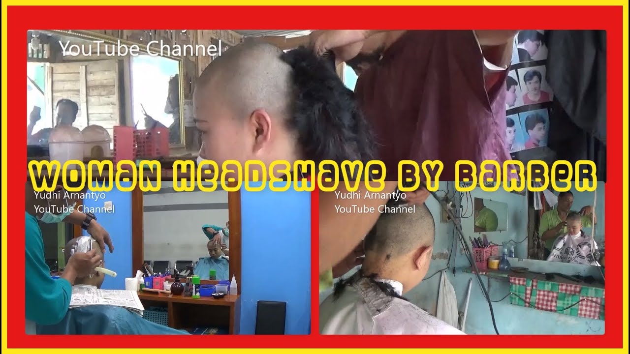 Woman Headshave By Barber YA09012020|| Wanita Dicukur Gundul || Corte de cabello de las mujeres