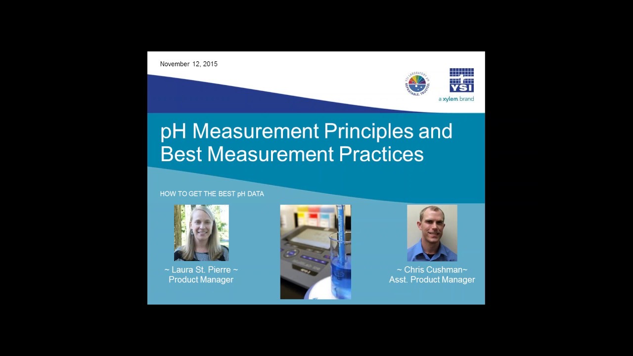 YSI inar pH Measurement Principles and Best Practices YouTube