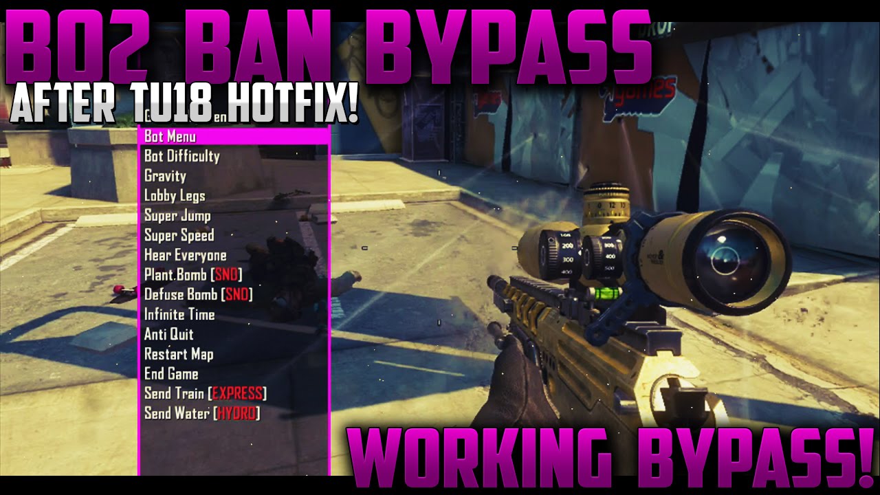Black Ops 2 - FREE TU18 Working Ban Bypass! (After Hotfix) "TU18 Ban Bypass" Black Ops 2 + Download!