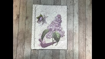 LILAC FLOWERS JOURNAL SHARE SHELLIE GEIGLE JS HOBBIES AND CRAFTS