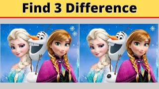 Spot 3 Differences Frozen Edition
