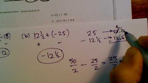 CPM CC2 Section 3.2.3 #3-59 (adding positive and negative rational numbers)