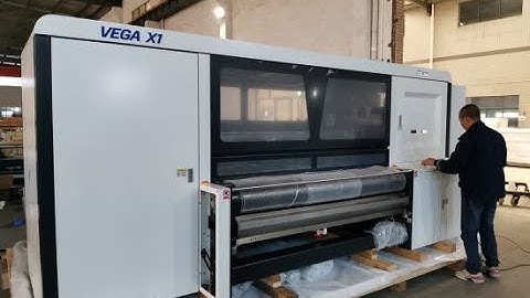 Atexco VEGA X1: Máy in vải cotton trực tiếp, mực reactive ( hoạt tính), 16 đầu phun Kyocera