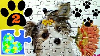 CUTE PUPPY VIDEO # 2 Puzzle for Children! Perritos Lindos Rompecabezas de puzzle! screenshot 3