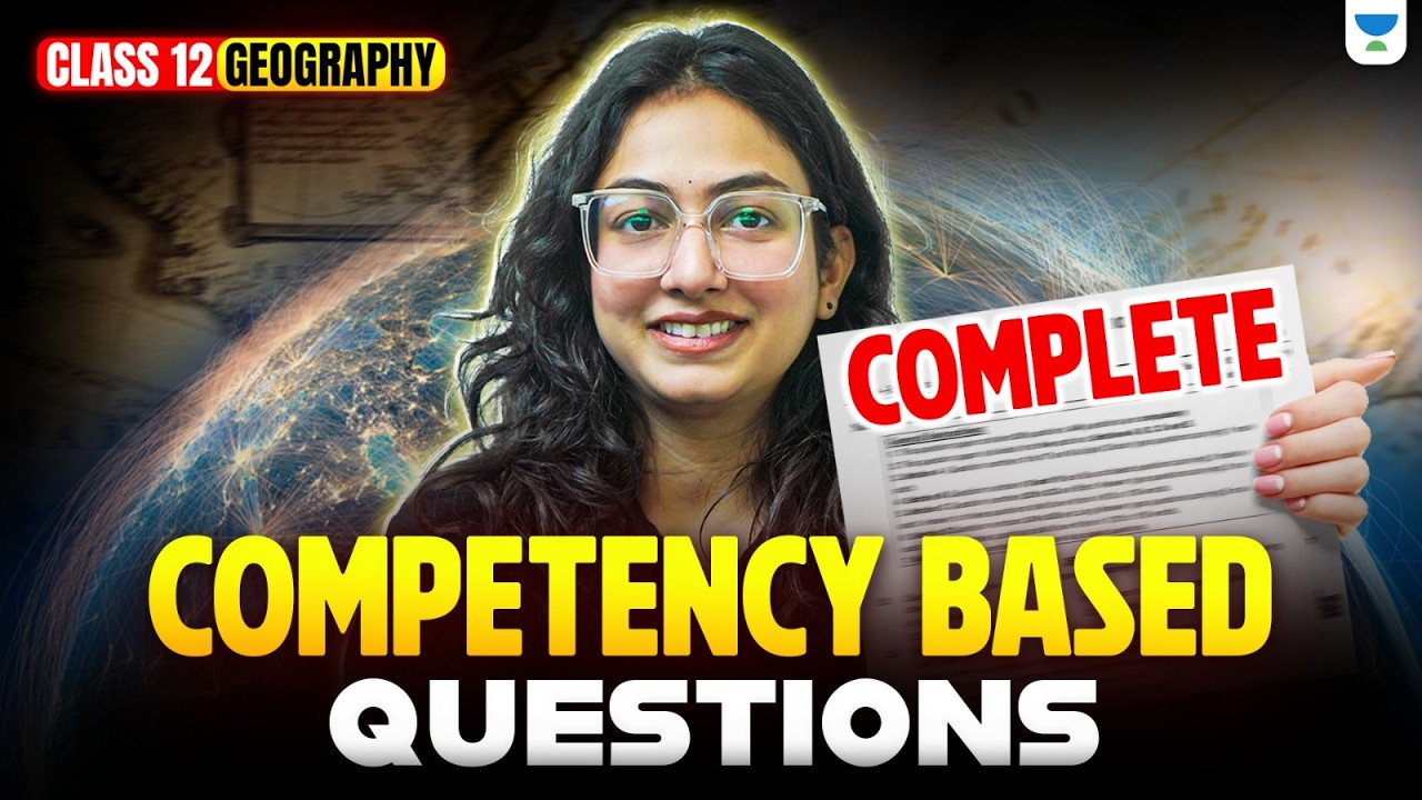 GEOGRAPHY Competency Based Important Questions 🔥 | class 12 Boards 2026 | Supriya Ma'am