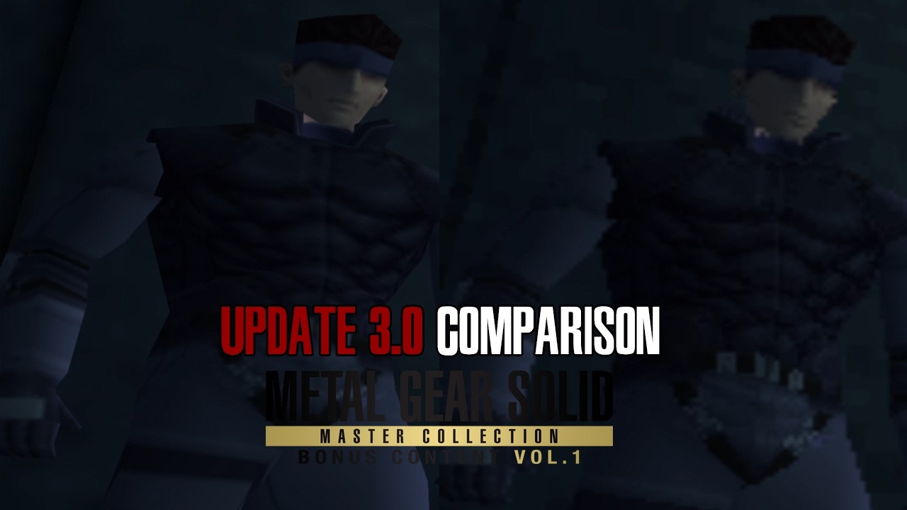 Metal Gear Solid Master Collection Update 3.0 New Resolution Comparison - PS5 Pro 4K