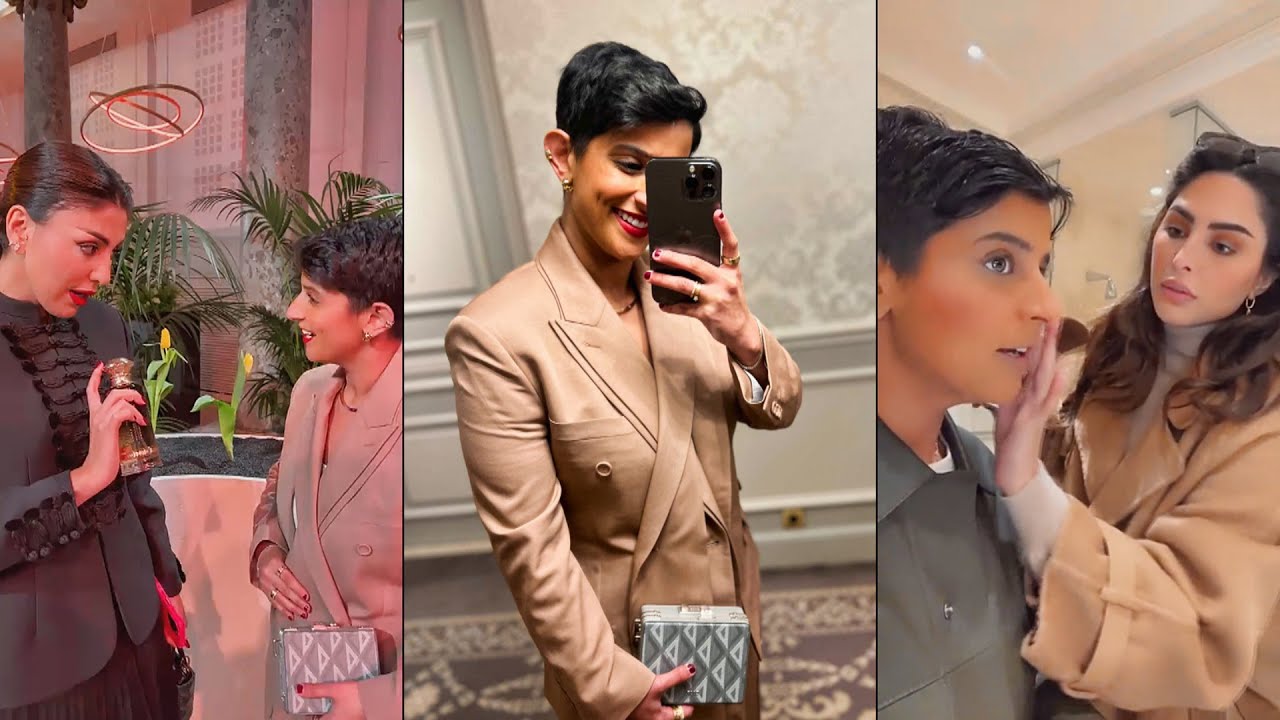 نوره العميري فوز الفهد تمكيجها للحفل الكبير مع كل مشاهير السوشل ميديا في باريس❤️