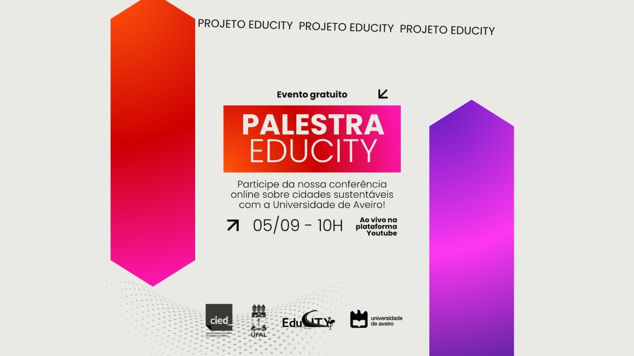 Projeto Educity - Conferência online sobre cidades sustentáveis com a universidade de Aveiro!
