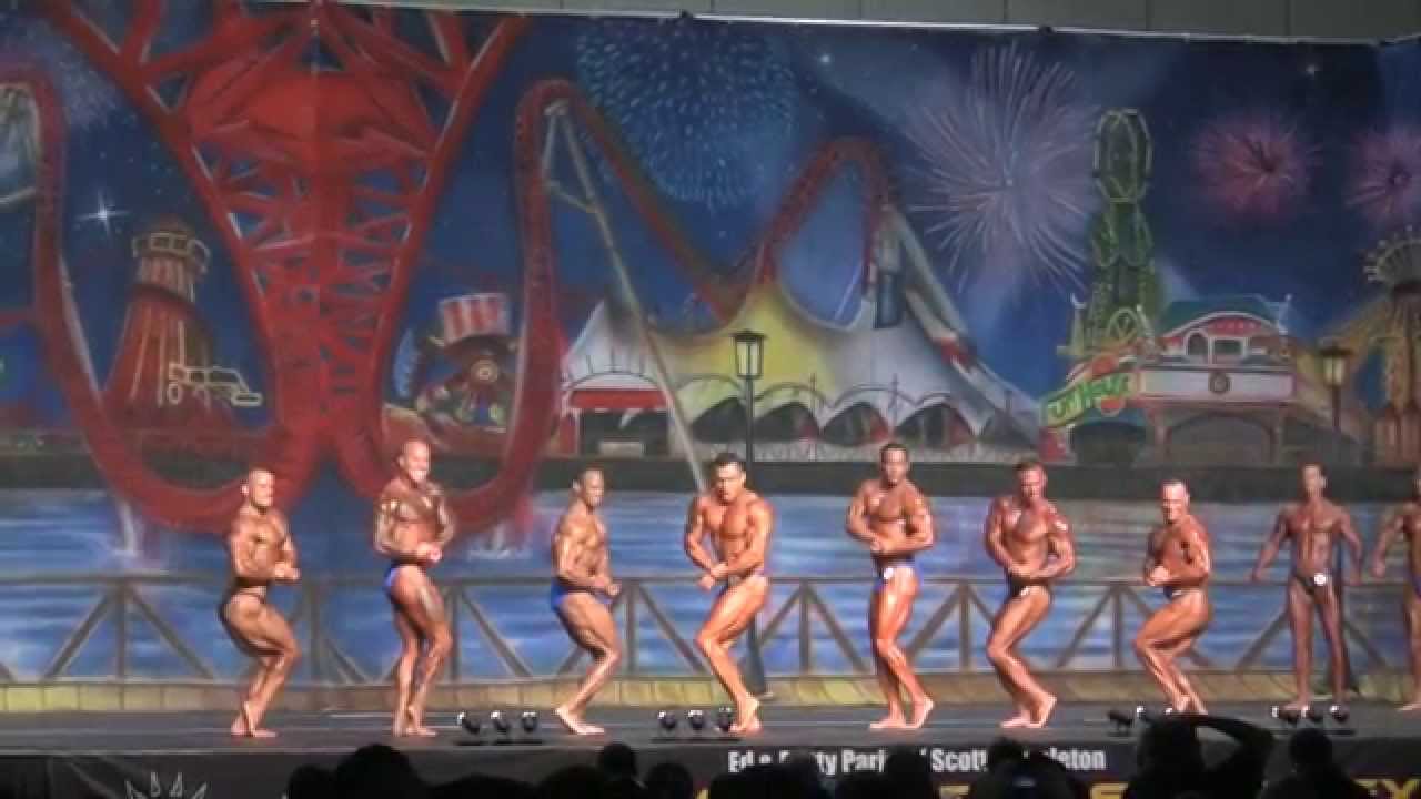 Men's Bodybuilding Middleweight Class at 2014 NPC Europa Show of Champions Prejudging