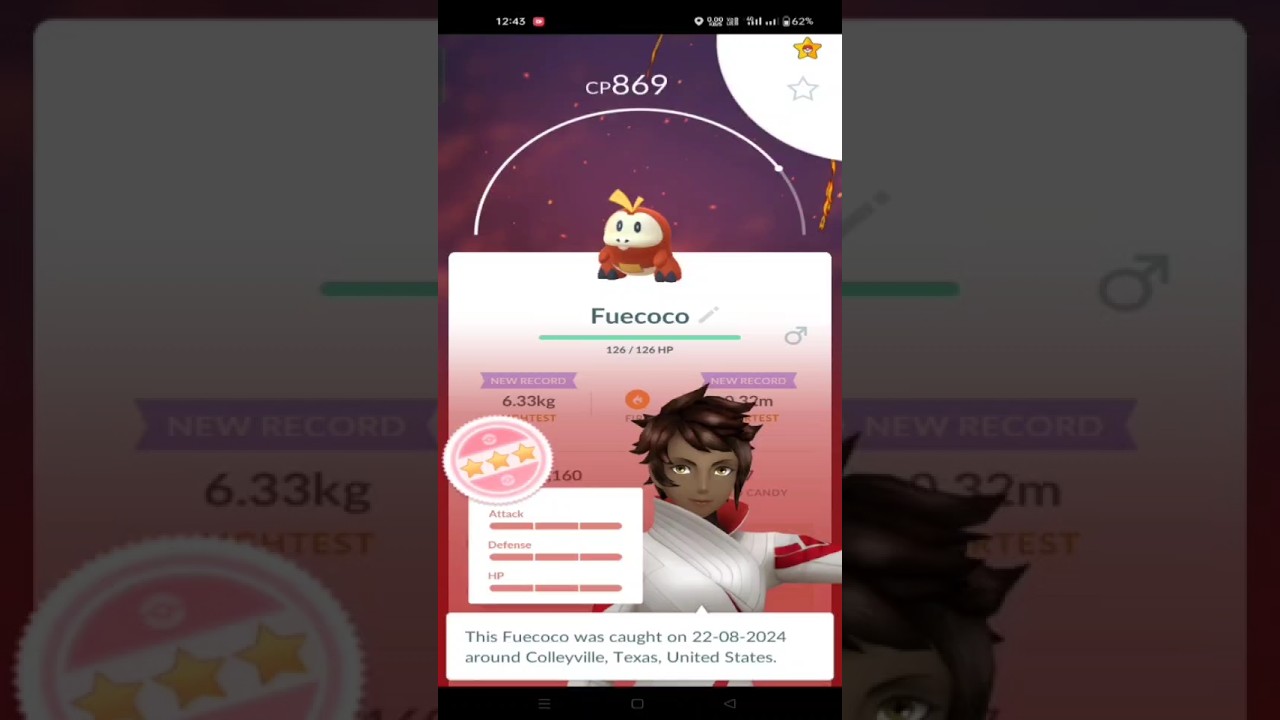 💯 IV Fuecoco Catch - in Pokemon Go 